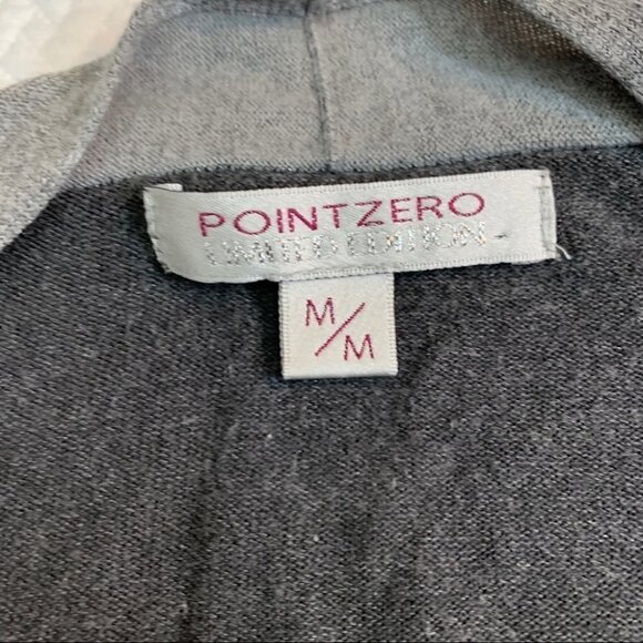 𝅺point Zero Grey V Neck Long Cardigan Size M - Picture 7 of 10